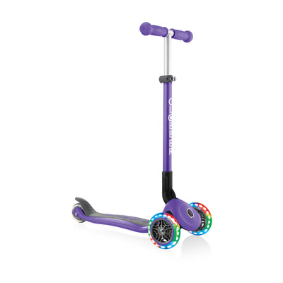 PRIMO FOLDABLE SCOOTER +LED WHEELS-PURPLE