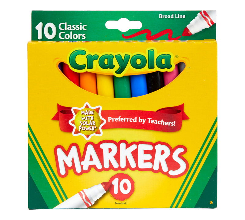 CLASSIC BROAD LINE MARKERS 10CT
