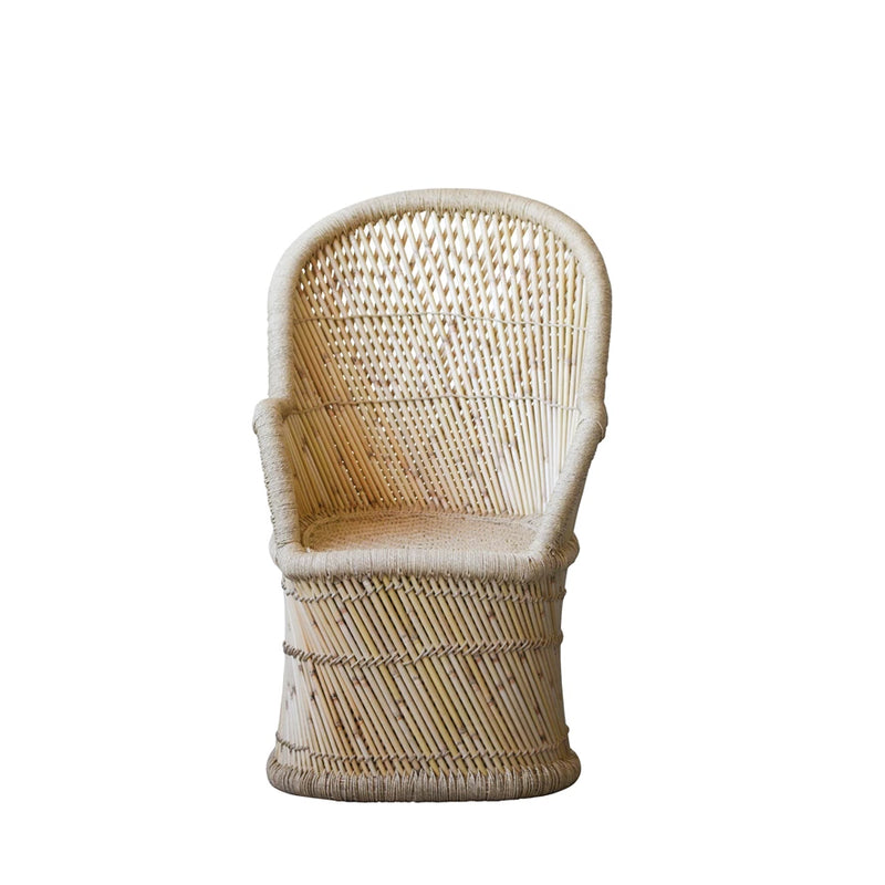 HAND-WOVEN BAMBOO & ROPE CHAIR