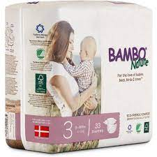 ECO FRIENDLY DIAPERS SIZE 3 33S