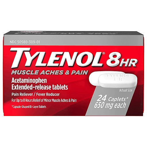 TYLENOL MUSCLE ACHES AND PAIN 24S 650MG