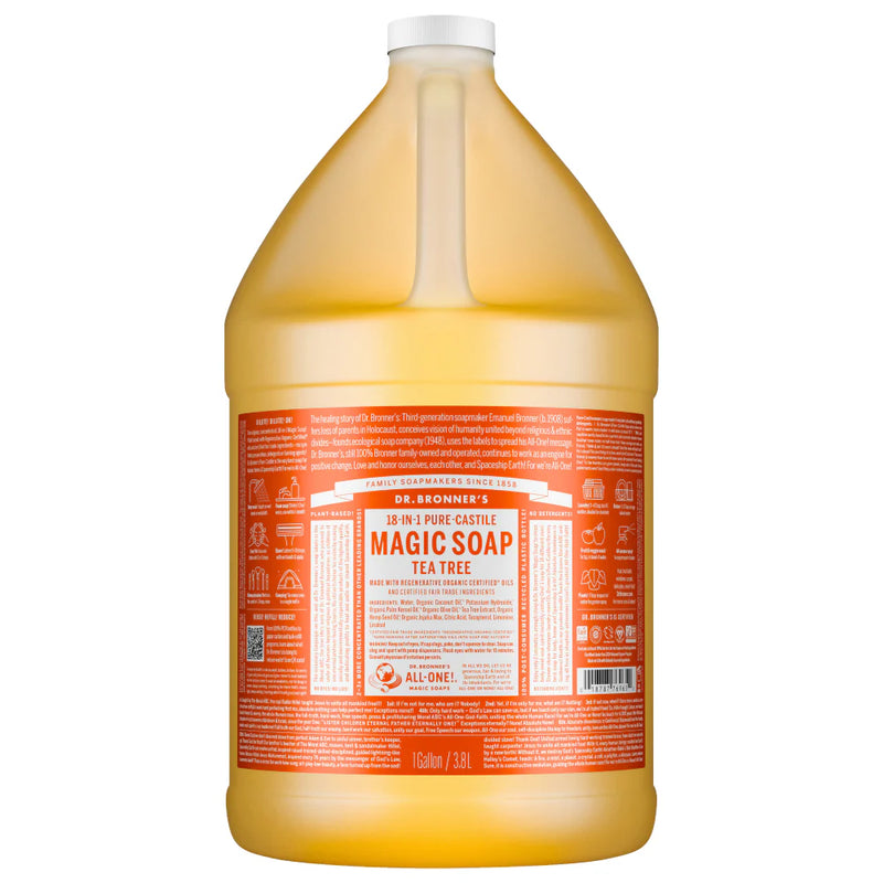 PURE CASTILE LIQUID SOAP TEA TREE 1gal