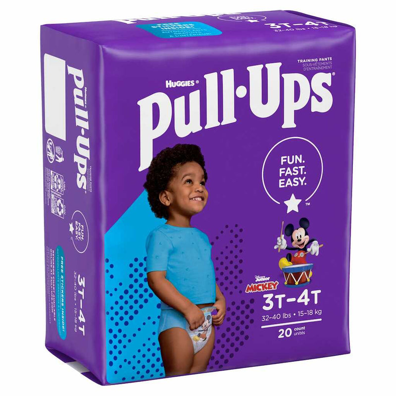 PULL-UPS DIAPERS BOYS 3T-4T 20ct