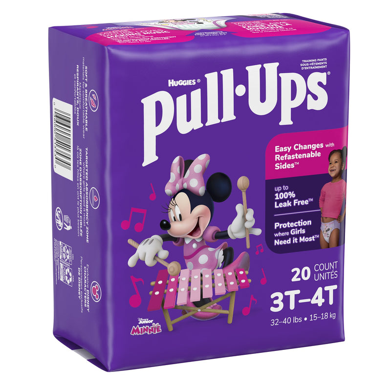 PULL UPS DIAPERS GIRLS 3T-4T 20ct