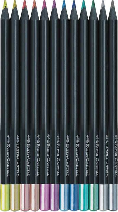 BLACK EDITION COLOUR PENCIL METALLIC SET