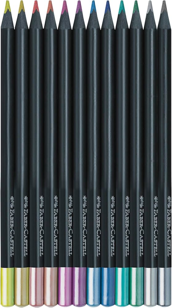 BLACK EDITION COLOUR PENCIL METALLIC SET