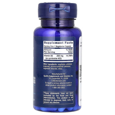 VITAMIN B6 250MG 100 VEG CAPS
