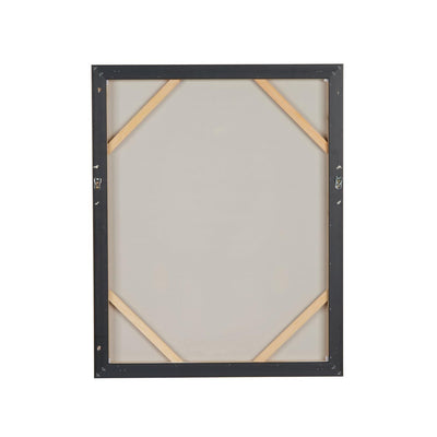 UMA BLACK CANVAS FRAMED WALL ART