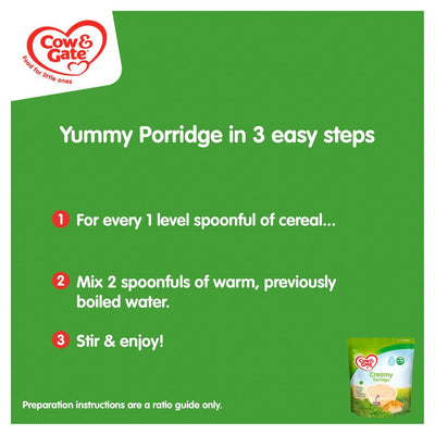 CREAMY WHOLEGRAIN PORRIDGE BABY CEREAL 125g