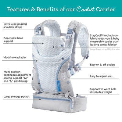 STAYCOOL 4-IN-1 CONVERTIBLE BABY CARRIER