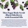 DR. TEALS SHEA SUGAR SCRUB BLACK ELDERBERRY 19OZ