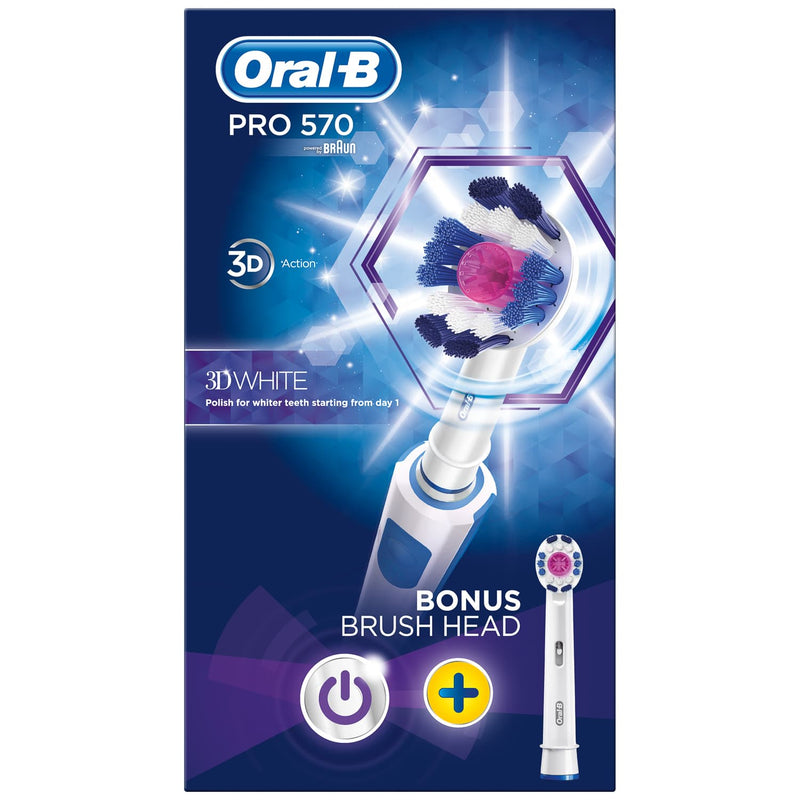PRO 570 3D WHITE ELECTRIC TOOTHBRUSH