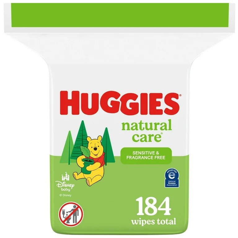 BABY WIPES SENSITIVE NATURAL CARE 184ct