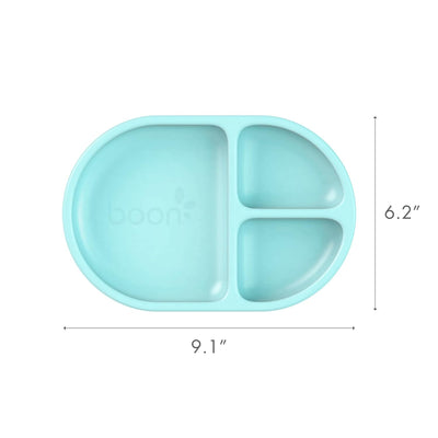 CHOW SILICONE PLATE 3PK -BLUE