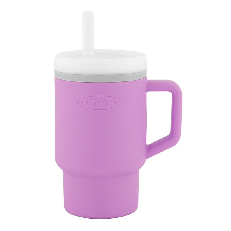 MY 1ST TUMBLER SILICONE SIPPY CUP WITH STRAW & HANDLE