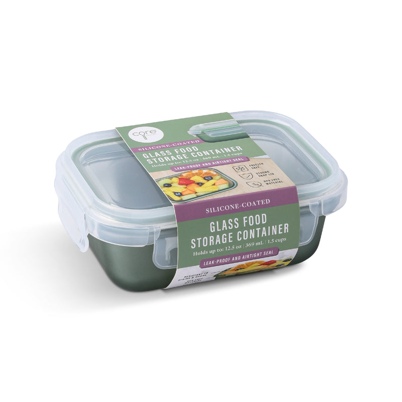 SILICONE GLASS FOOD STORAGE CONTA 12OZ