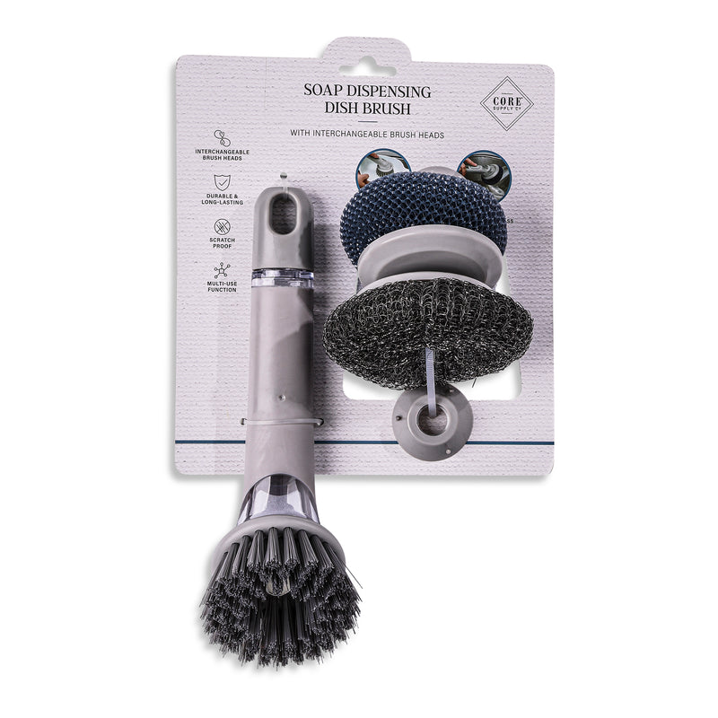 DISPENSING DISH BRUSH+ HEAD REFILLS-HAIL