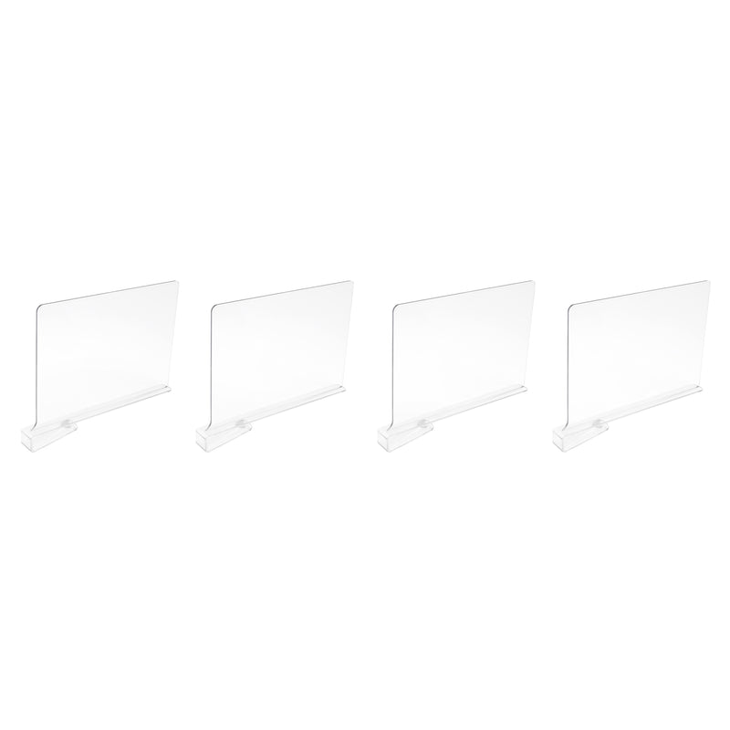 PLASTIC SHELF DIVIDERS SET OF 4