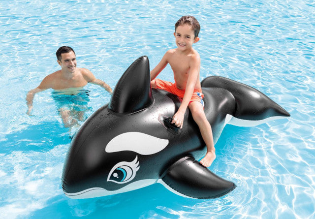 WHALE RIDE-ON INFLATABLE POOL FLOAT