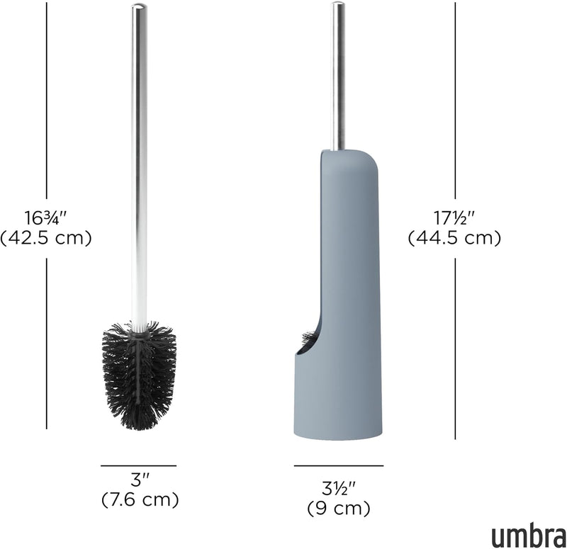 TOUCH TOILET BRUSH - SLATE BLUE