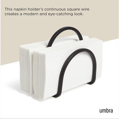 SQUIRE NAPKIN HOLDER FOR KITCHEN - BLACK