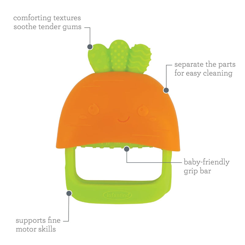 HANDY DANDY TEETHING MITT CARROT
