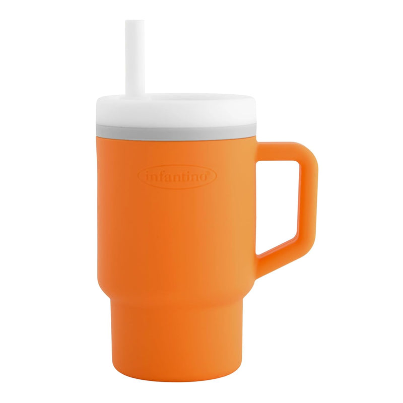 MY 1ST TUMBLER SILICONE SIPPY CUP WITH STRAW & HANDLE 9OZ