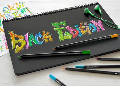 COLOURING PENCILS BLACK EDITION - TIN OF 12