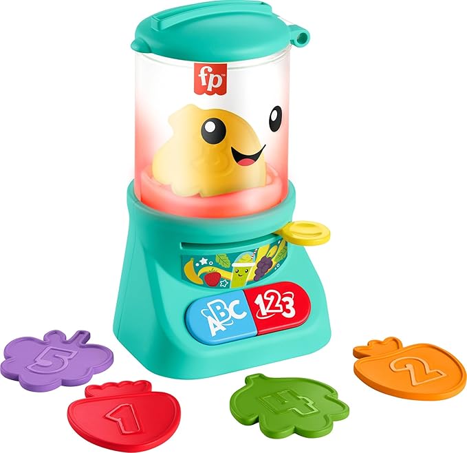LAUGH & LEARN TOY COUNTING & COLORS SMOOTHIE MAKER PRETEND BLENDER