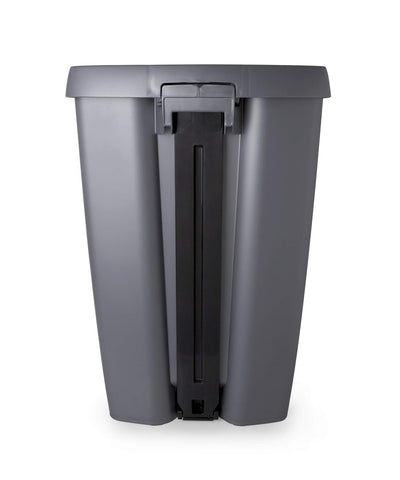 BRIM 13-GALLON TRASH CAN - NICKEL