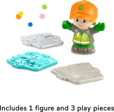 LITTLE PEOPLE MUSICAL TOY RECYCLING TRUCK GARBAGE VEHICLE