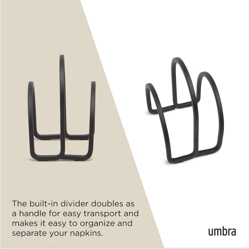 SQUIRE NAPKIN HOLDER FOR KITCHEN - BLACK