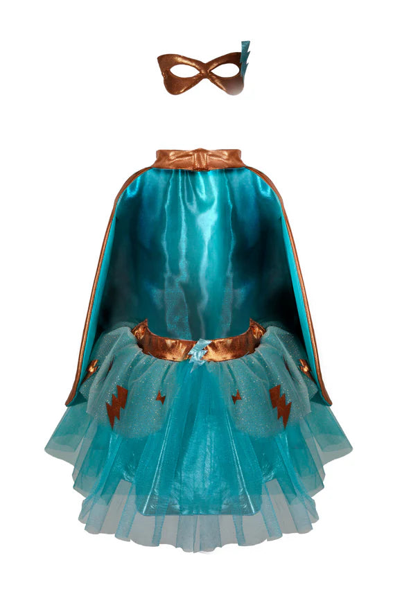 3 PIECE SUPER-DUPER TUTU WITH CAPE & MASK SIZE 4-6