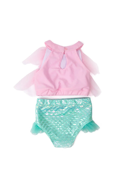 2 PIECE MERMAID SWIMSUIT PINK
