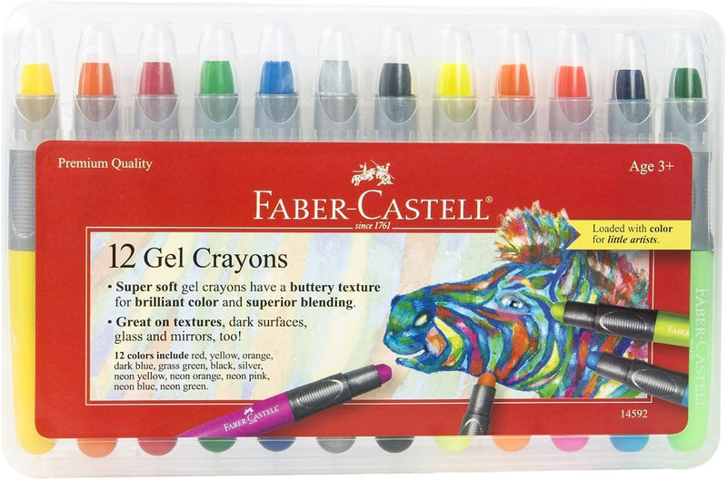 GEL CRAYONS - 12 COUNT