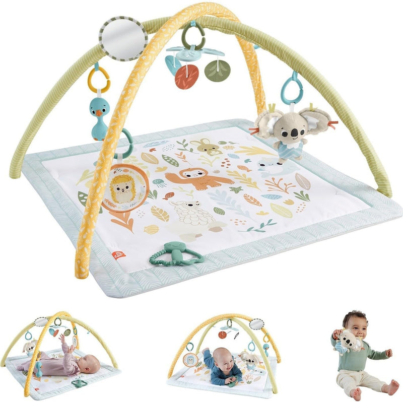 BABY PLAYMAT SIMPLY SENSES NEWBORN GYM WITH MOBILE & SENSORY ACTIVITY TOYS