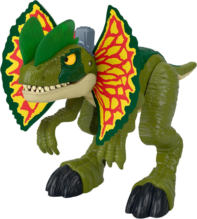 IMAGINEXT JURASSIC WORLD DINOSAUR TOY THRASH ATTACK DILOPHOSAURUS