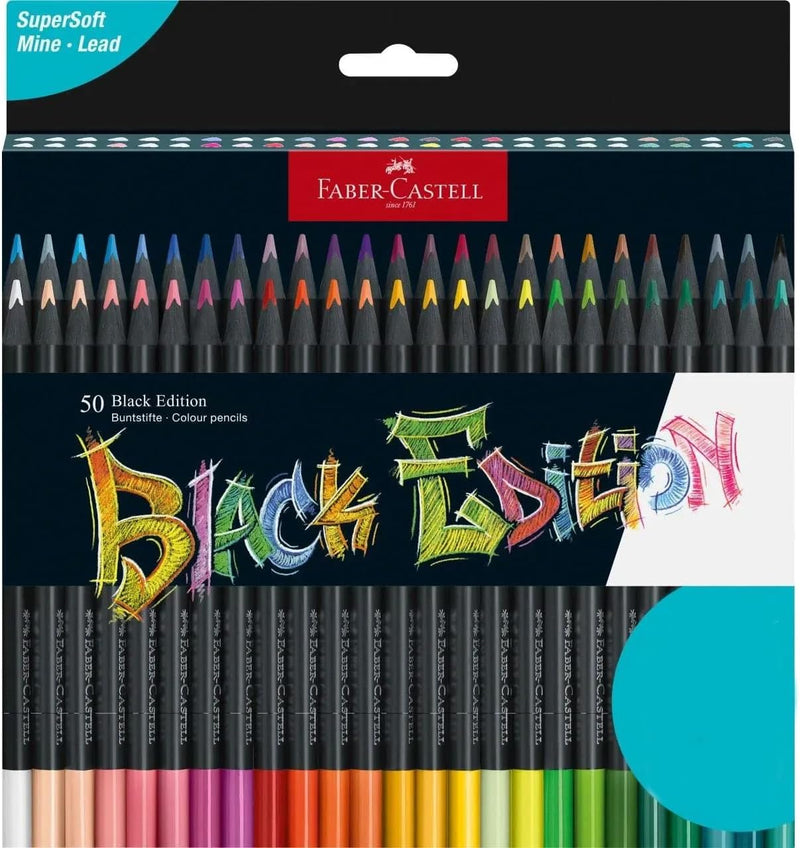 COLOURING PENCILS BLACK EDITION - SET OF 50