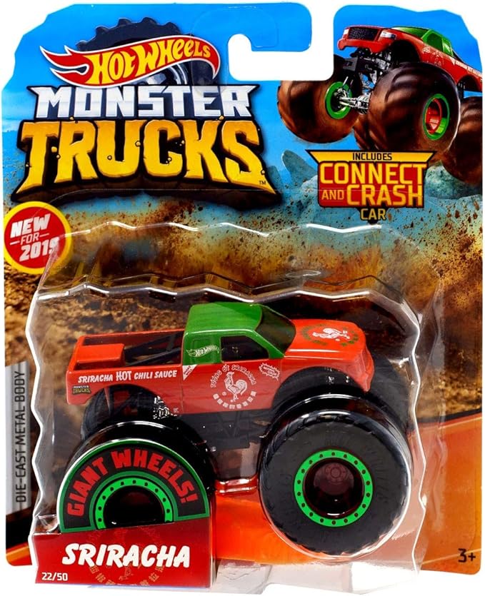 HOT WHEELS MONSTER TRUCKS GIANT WHEELS 1:64 SCALE