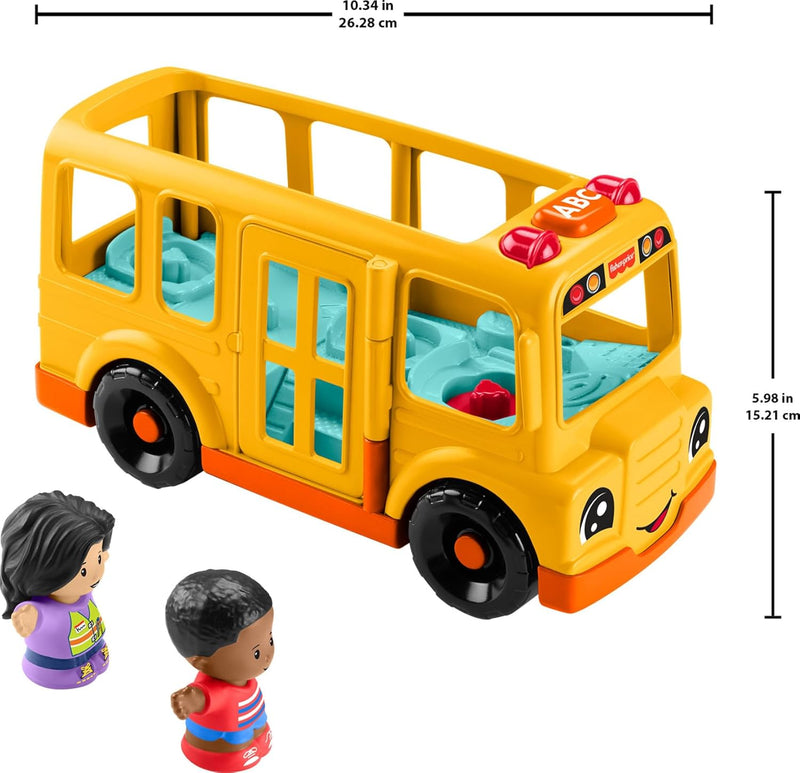LITTLE PEOPLE TOY SCHOOL BUS MUSICAL PUSH-ALONG VEHICLE