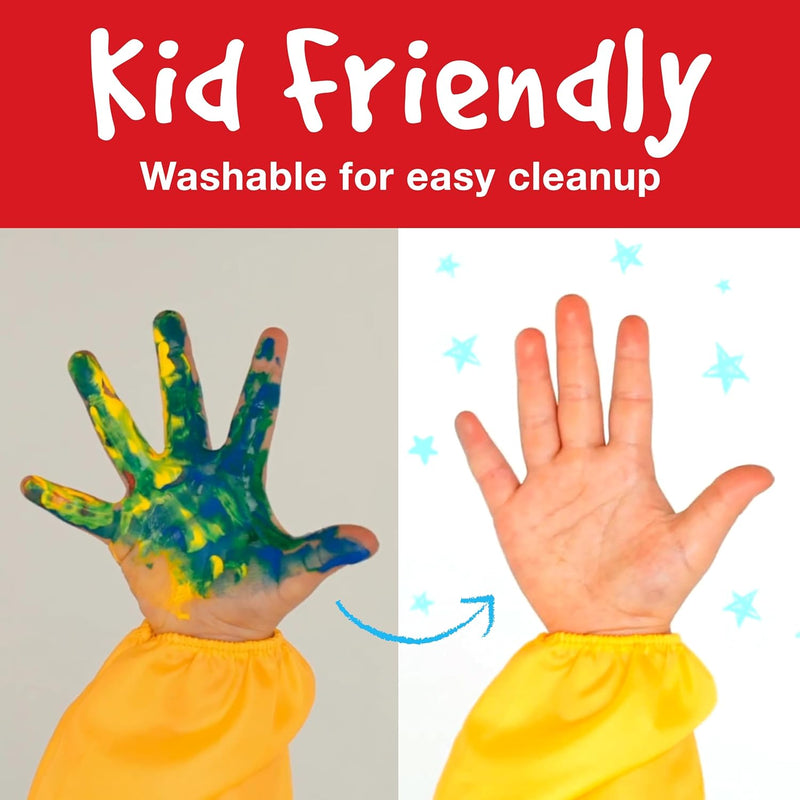 LITTLE CREATIVES JUMBO SQUEEZING PAINT BRUSHES - 6 COLOURS