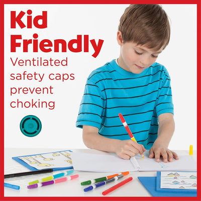 DUO-TIP WASHABLE MARKERS - 24 COUNT, 48 COLOURS