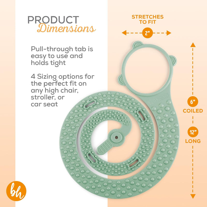 SIPPIGRIP FOOD-GRADE SILICONE BABY BOTTLE HOLDER & SIPPY CUP STRAP