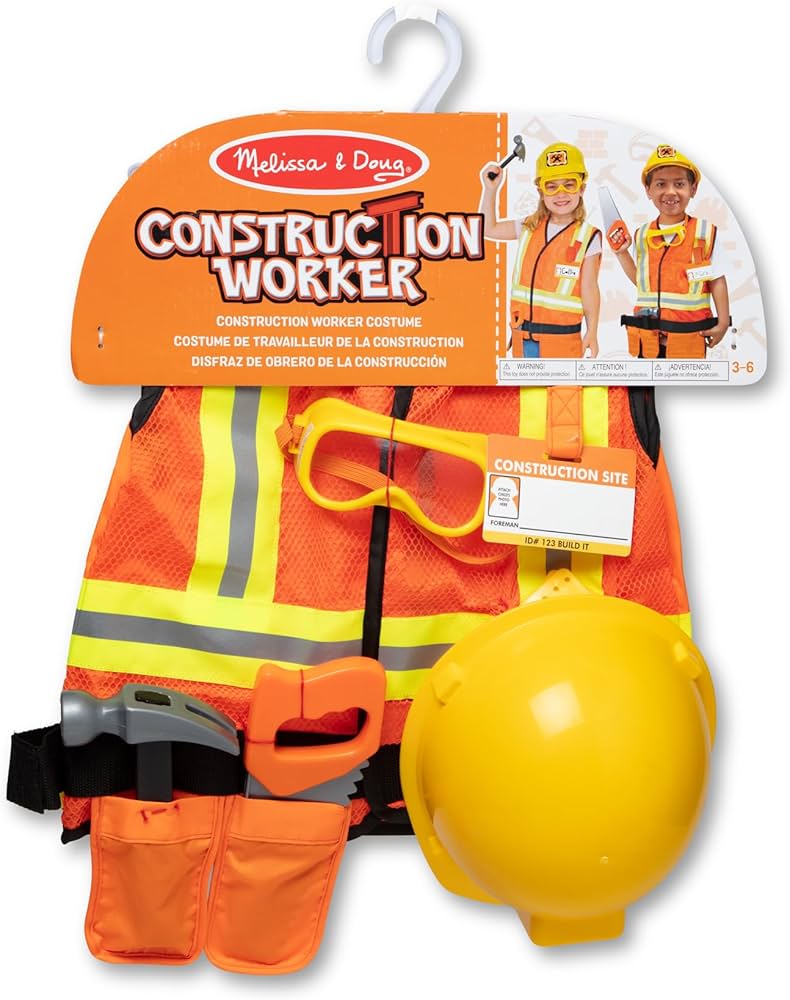 CONSTRUCTION WORKER DRESS UP SET