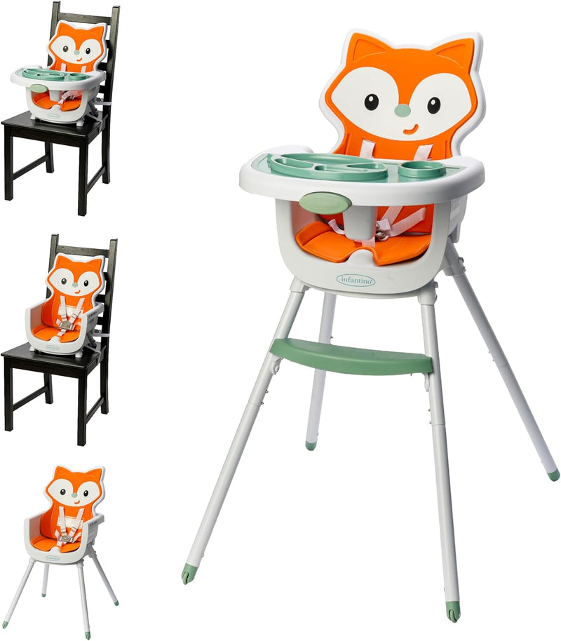 GROW-WITH-ME 4-IN01 CONVERTIBLE HIGH CHAIR - FOX