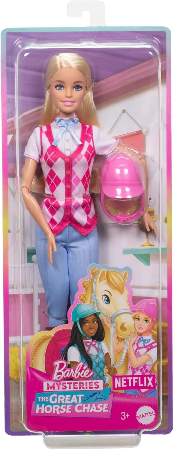 BARBIE "MALIBU" DOLL & ACCESSORIES FROM MYSETERIES: THE GREAT HORSE CHASE