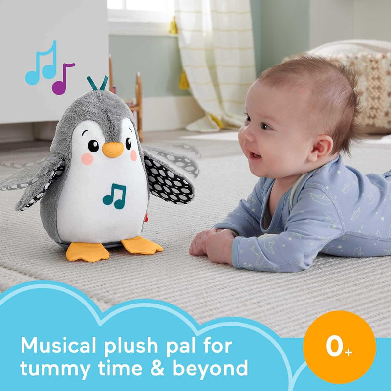 BABY TUMMY TIME TOY FLAP & WOBBLE PENGUIN