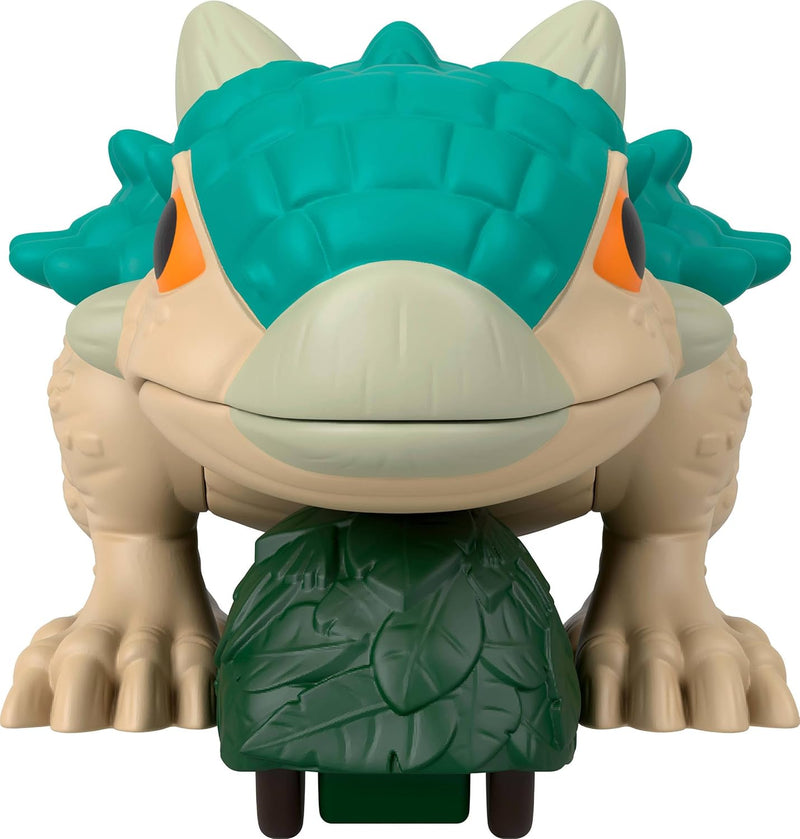 IMAGINEXT JURASSIC WORLD DINOSAUR, ANKYLOSAURUS PUSH-TOY