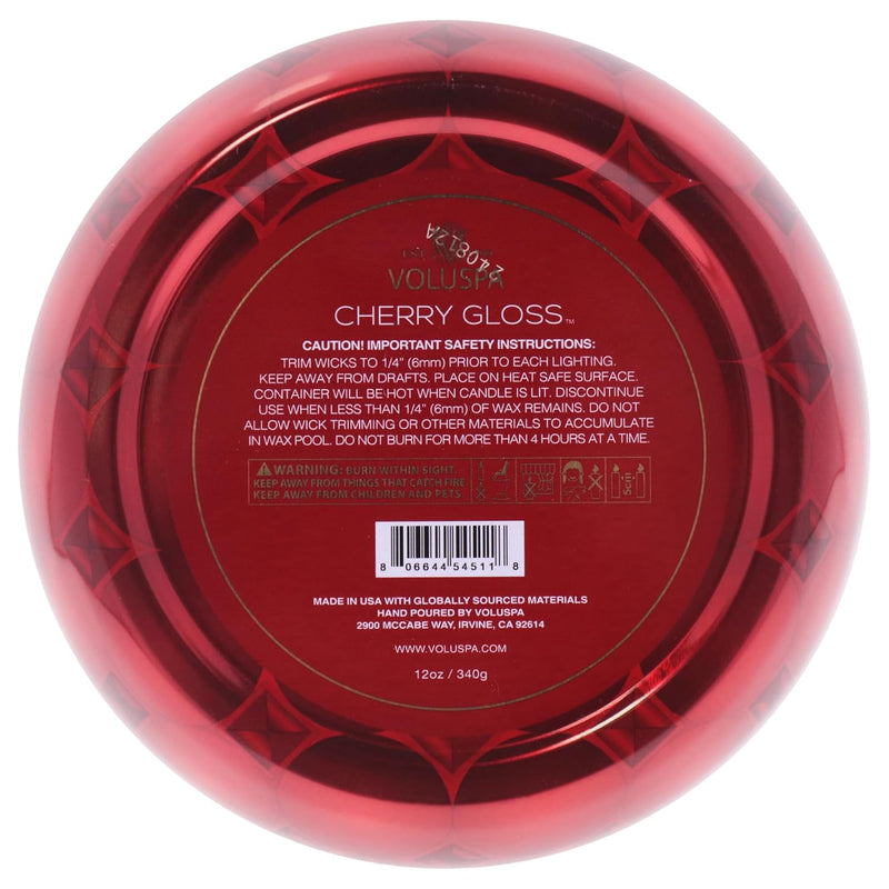 CHERRY GLOSS 3 WICK TIN CANDLE