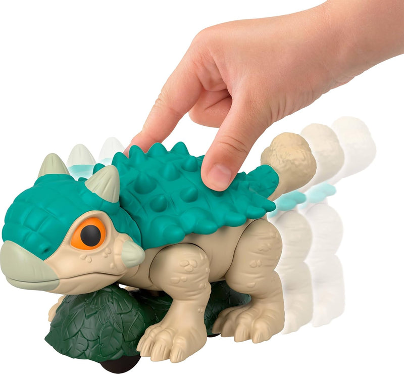 IMAGINEXT JURASSIC WORLD DINOSAUR, ANKYLOSAURUS PUSH-TOY
